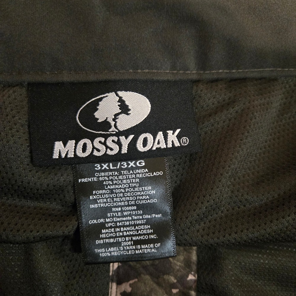 Mossy Oak Elements Terra Gila Scent Control Hunting Pants 3XL Waterproof Camo - Picture 3 of 16